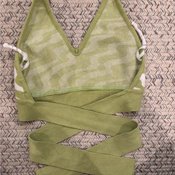 retro green halter top - Picture 2 of 2